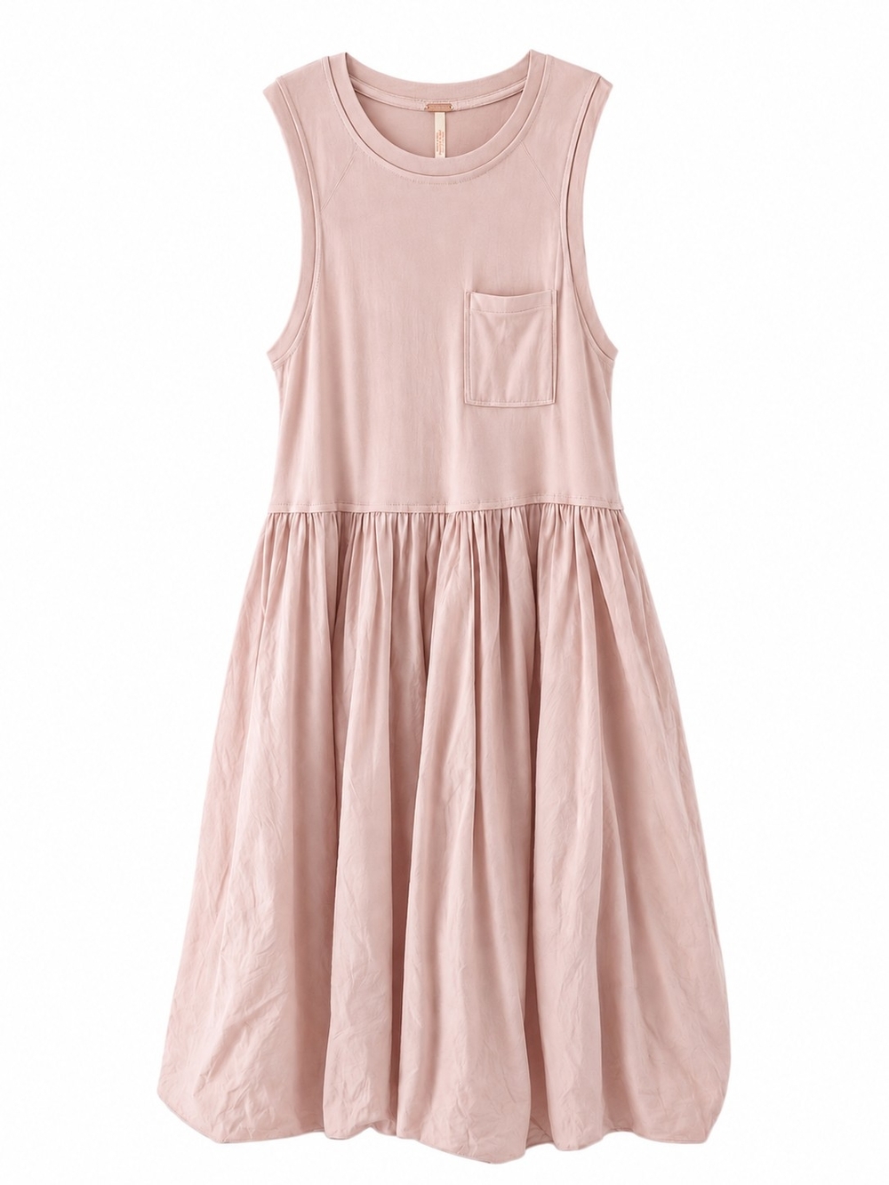Free People Calla Lily Maxi Dress Sandstone Sz S Pocketed Relaxed Boho Beach - Picture 2 of 14